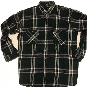OshKosh flannel shirt.